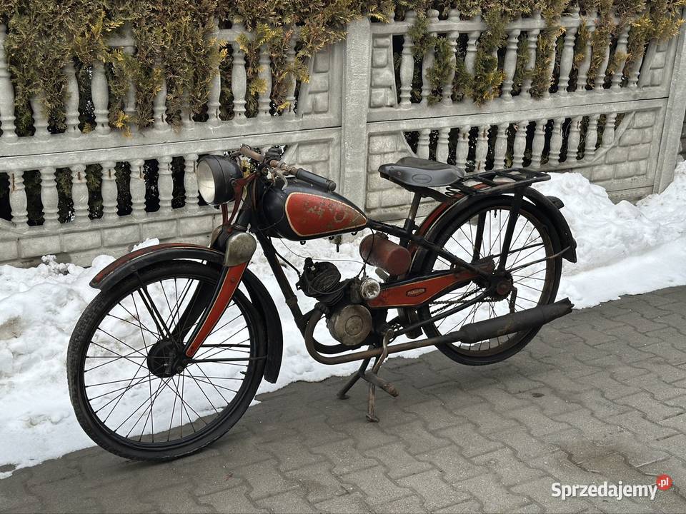 Zabytkowy motocykl Phanomen 98 Sachs 1939 dwusuwowy