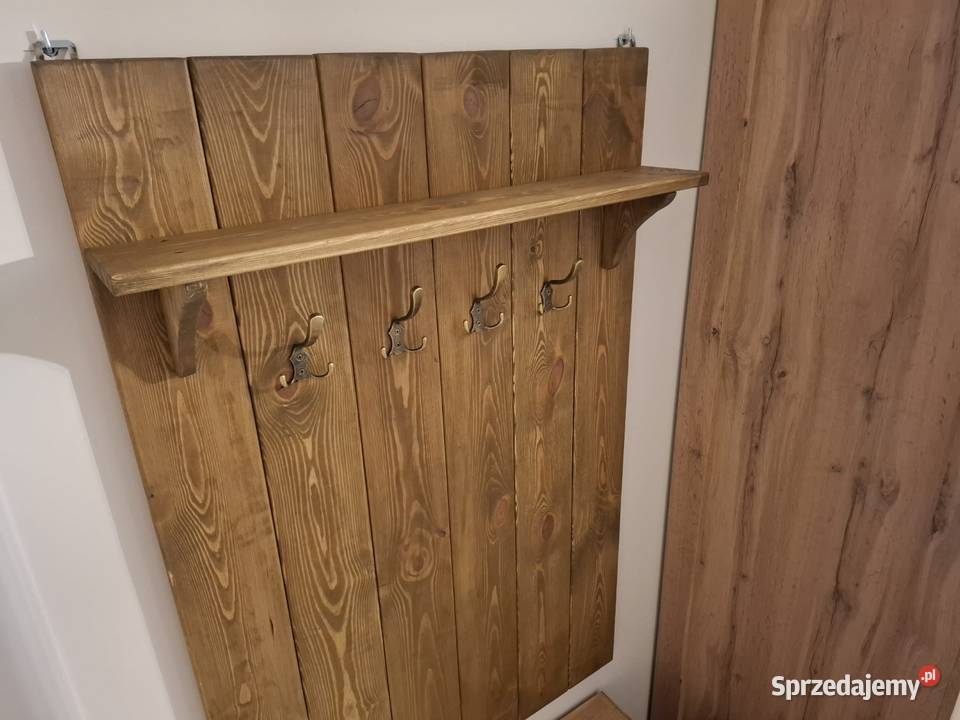 Wieszak drewniany styl rustykalny Wieszaki śląskie