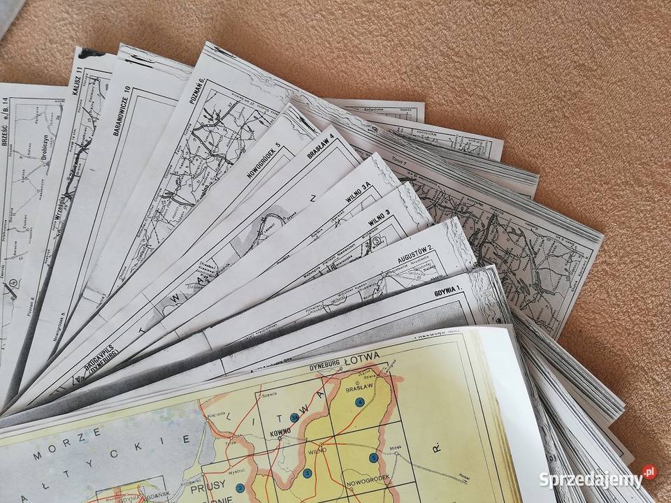 Atlas samochodowy Polski z 1938 roku ksero Książki i Podręczniki Wronki