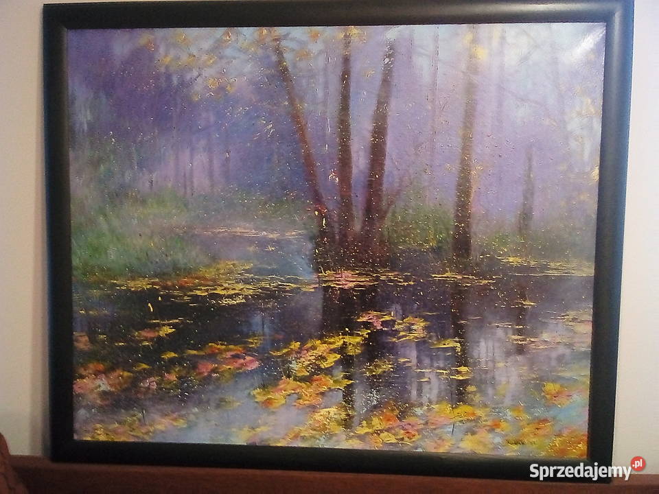 Obraz olejny PEJZAŻ Leszno