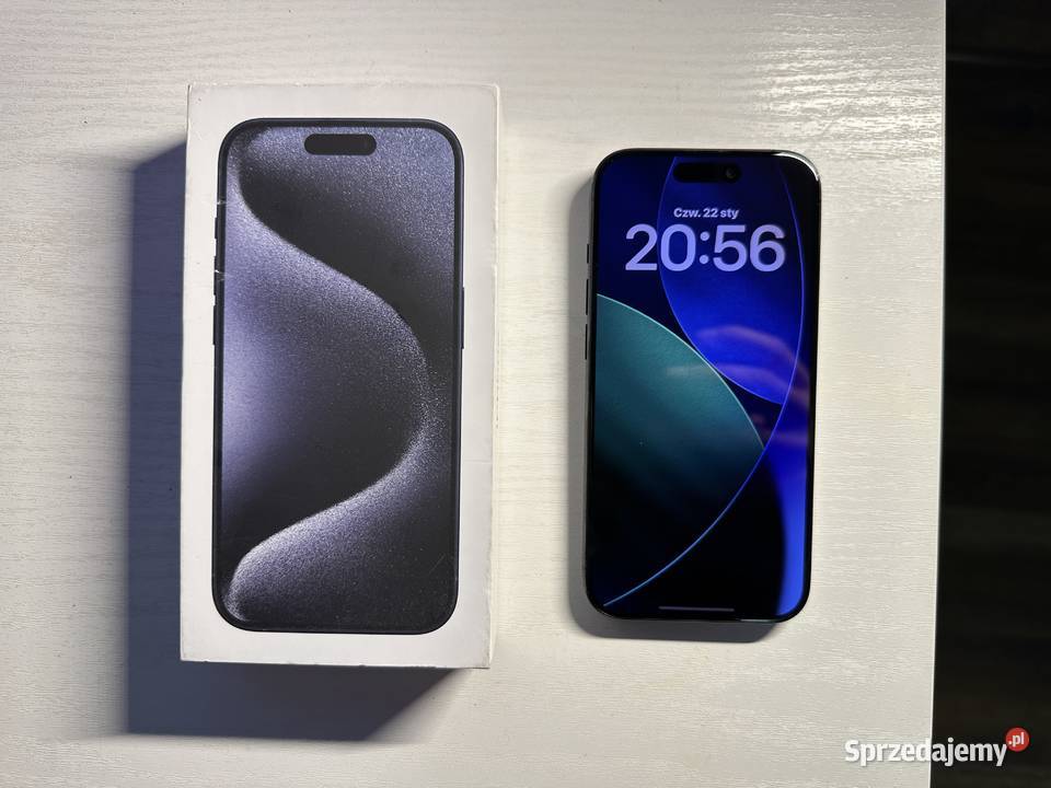 iPhone 15 Pro 128GB Blue Titanium 89 kondycji Nowa Sarzyna