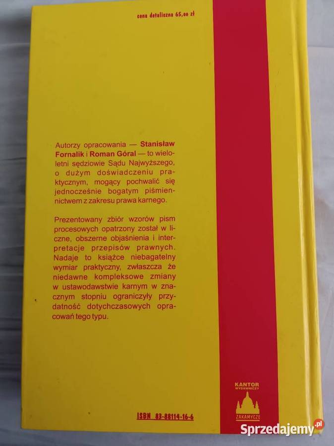 Wzory Pism Procesowych SFornalikRGóral Zawiercie