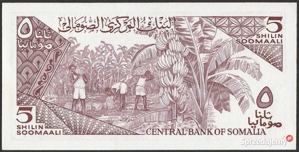 SOMALIA 5 SHILLING 1987 STAN BANKOWY UNC Łódź