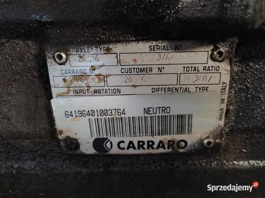 Wspornik osi Deutzfahr 266 Agrovector Carraro Wilkowo