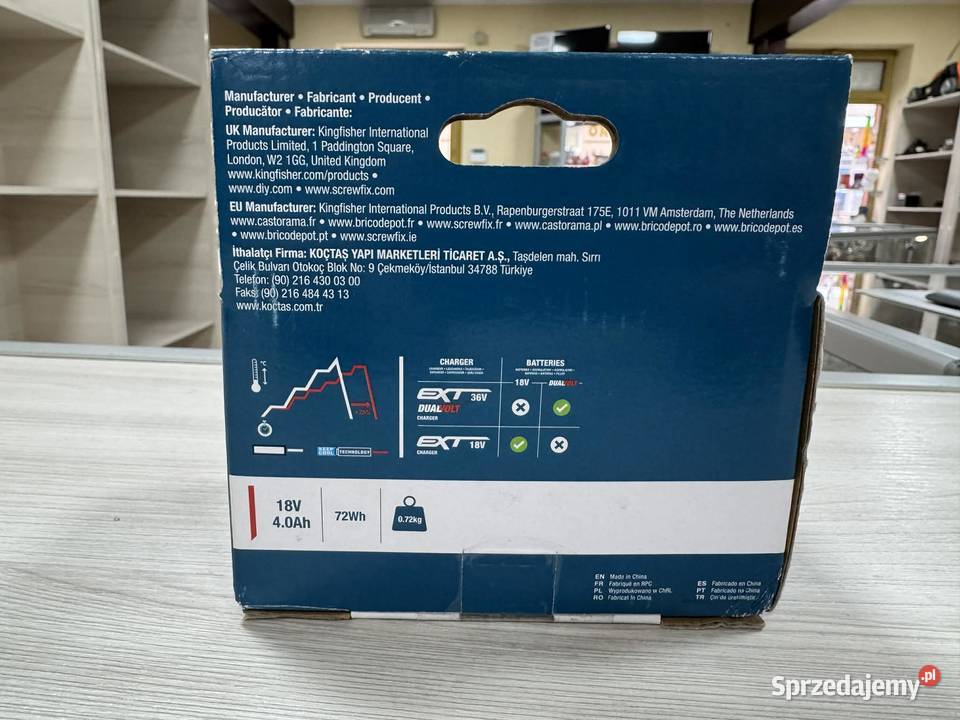 Akumulator LiIon Erbauer 18 V 4 Ah Elbląg