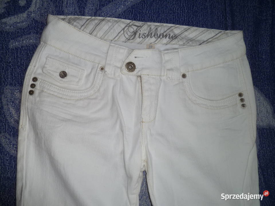 Spodnie jeans biale Kraków