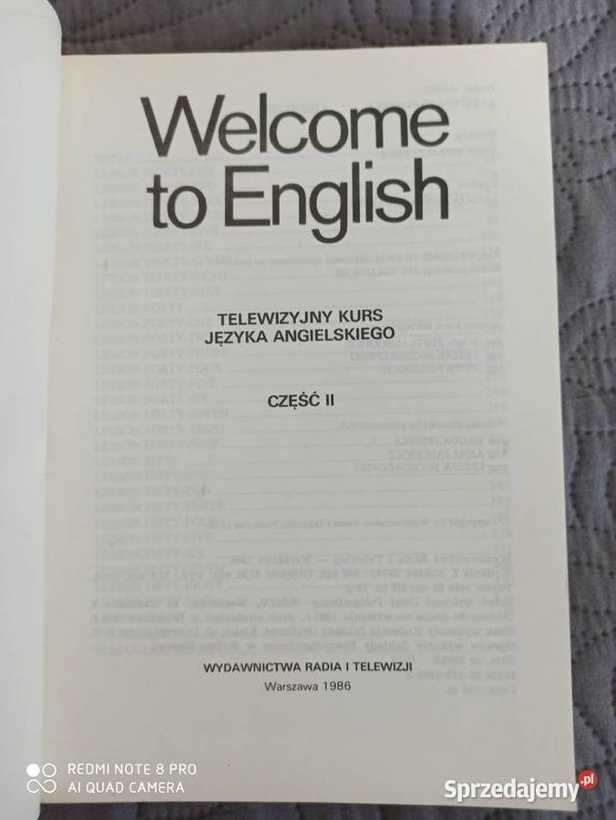 WELCOME TO ENGLISH czI i II red Anna Moraczewska miękka Warszawa