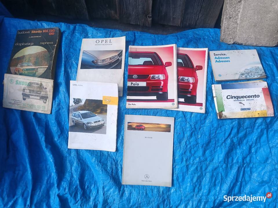 Stare prospekty książki VW Opel Fiat Skoda Gliwice