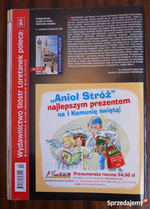 Różaniec miesięcznik formacyjny kwiecień 2014 lubelskie Parczew sprzedam