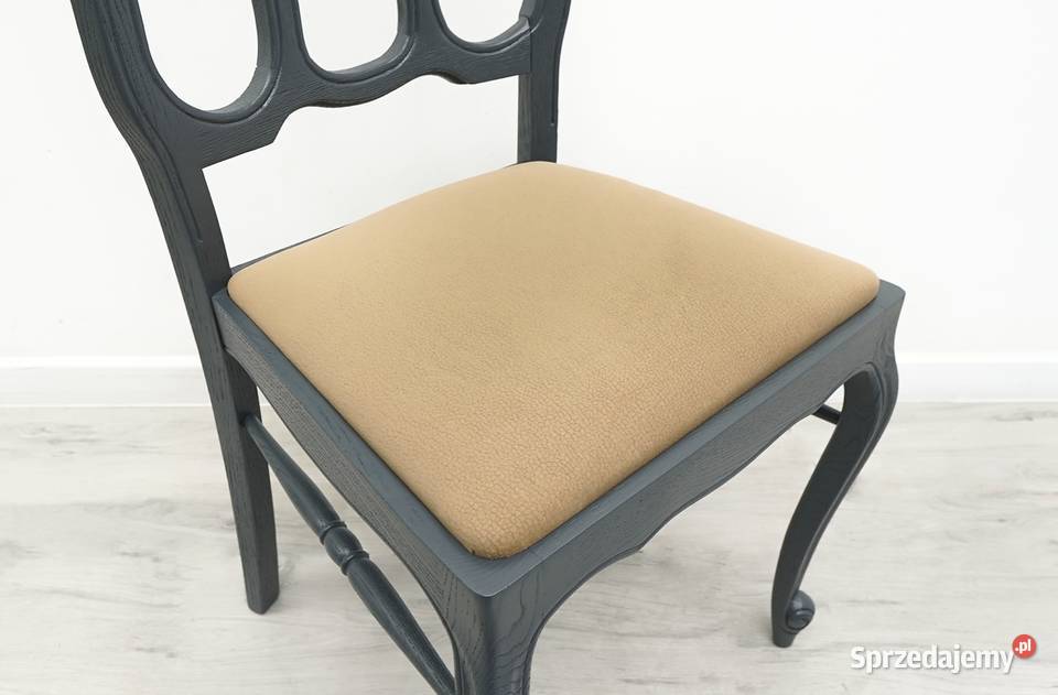 Stylowy zestaw z litego dębu stół 6 krzeseł Antyki, Sztuka, Kolekcje Jerka