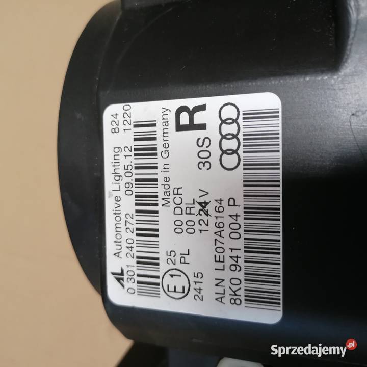 Lampa Audi A4 B8 Bi xenon nie skretny prawy Ścinawa