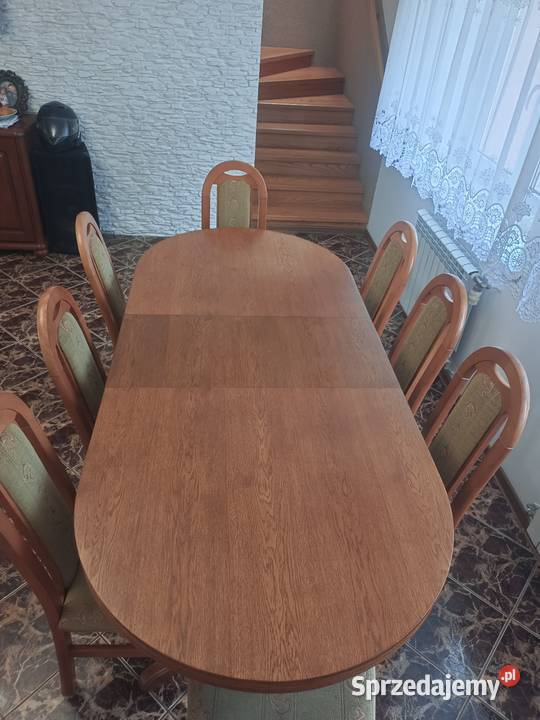 Sprzedam stół solidny drewniany rozkładany Mazurowo sprzedam