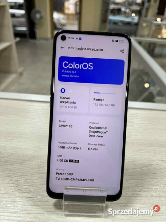 Smartfon Oppo A54 4 GB 64 GB 5G warmińsko-mazurskie Elbląg