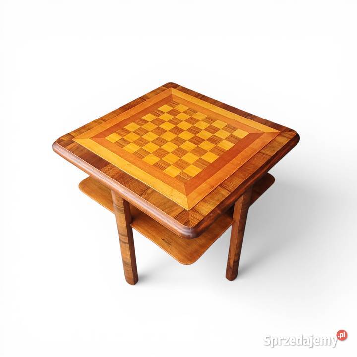 Stolik szachowy intarsjowany w stylu ArtDeco Suchorzew sprzedam