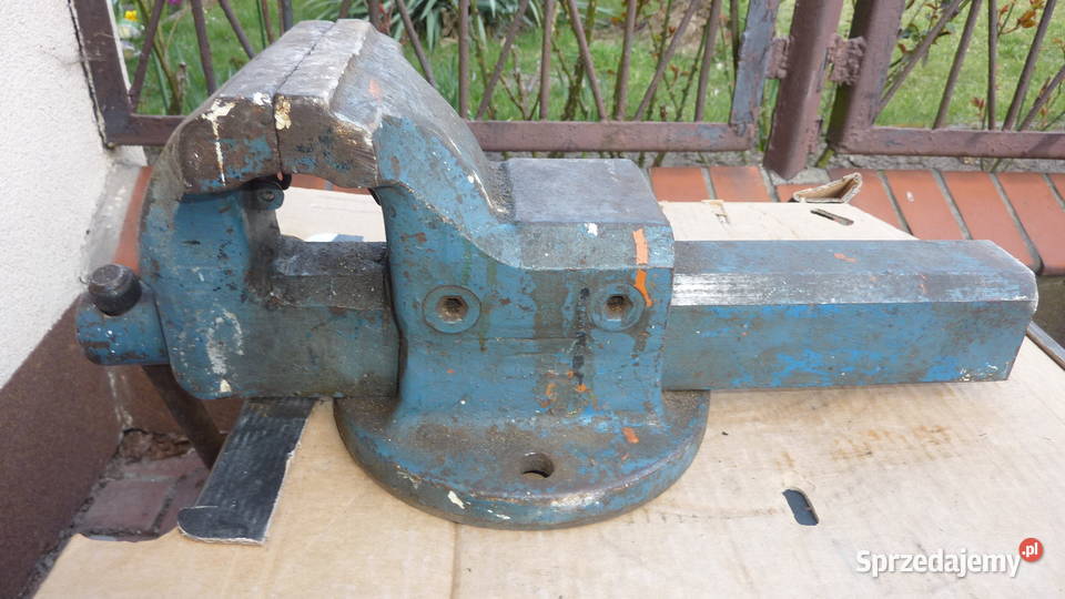 Niemieckie imadło ślusarskie stalowe kute Łódź