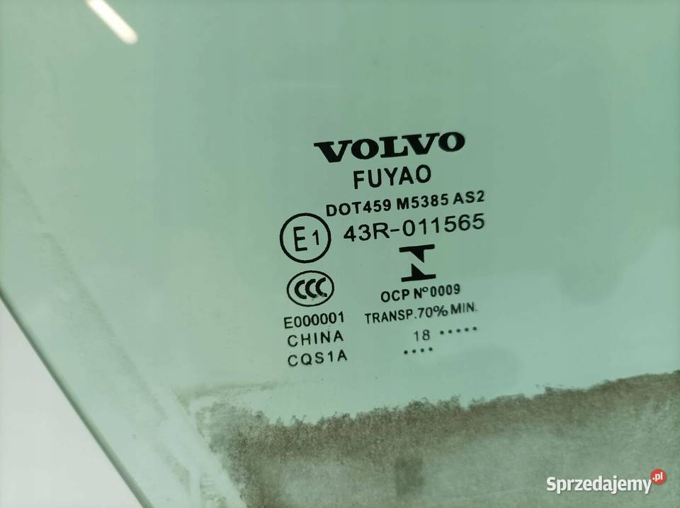 SZYBA DRZWI PRAWY PRZÓD Volvo V60 II 2018