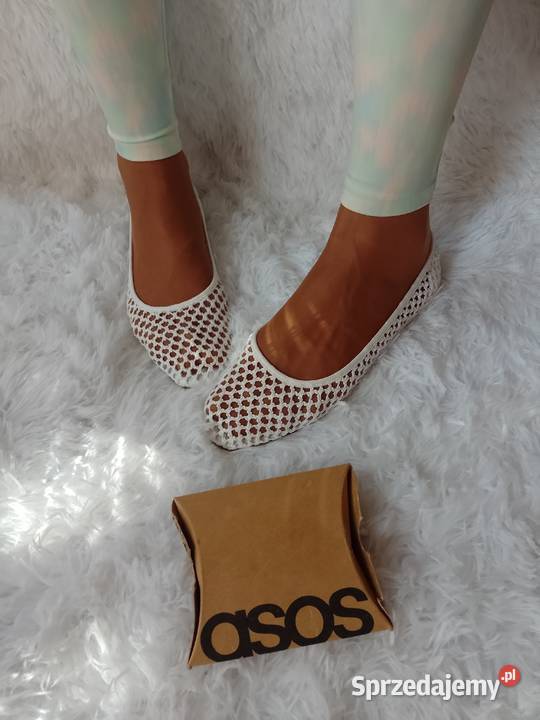 38 ASOS Design Białe baleriny ażurowe z Londynu Moda i Styl Kraków