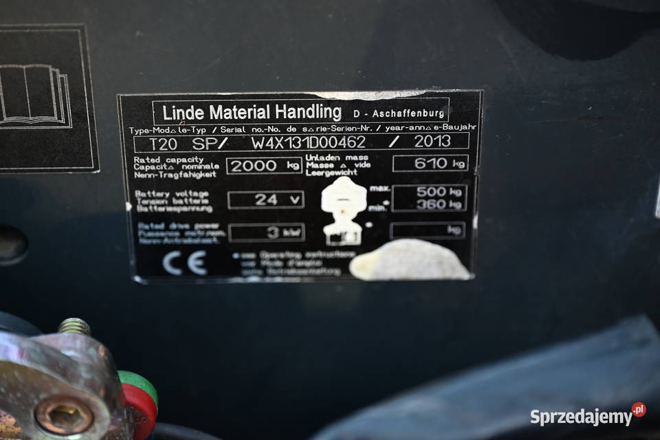 Paleciak elektryczny Linde T20 SP 2013r Bateria Częstochowa