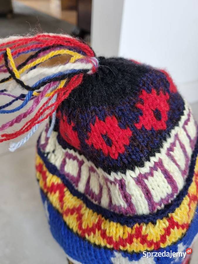 Czapka zimowa ręcznie wykonana w stylu Lublin