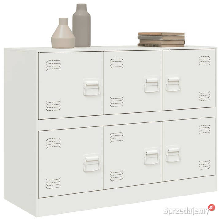 Szafka boczna biała 99x39x73 stal WM841798 sprzedam