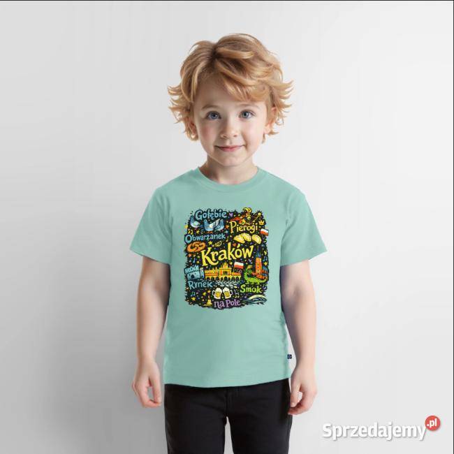 Ekologiczna dziecięca koszulka Premium KRAKÓW
