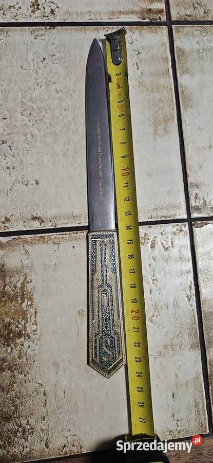 Przedwojenny sygnowany numerowany nóż do Barlinek