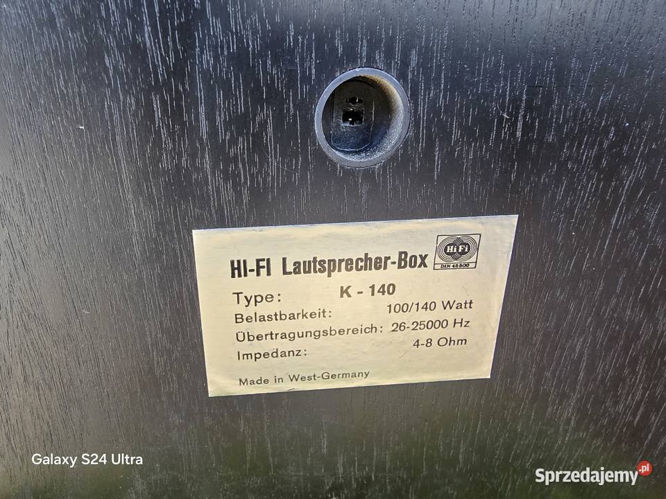 hifi lautsprecher box k140 kolumny Chełm Śląski sprzedam