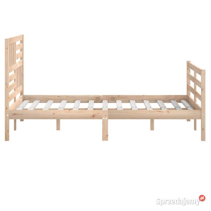 Rama łóżka bez materaca lite drewno 120x200 126cm mazowieckie Warszawa