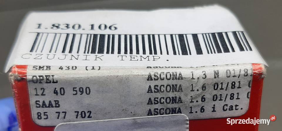 CZUJNIK TEMPERATURY OLEJU FORD OPEL ASCONA SAAB Mielęcin