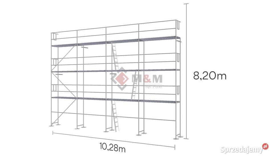 Rusztowanie elewacyjne 843 używane 1028x82 m opolskie