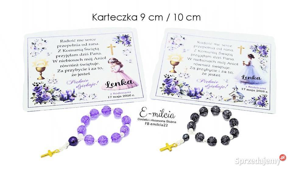 Podziękowania Gości z okazji I Komunii Św lubuskie sprzedam