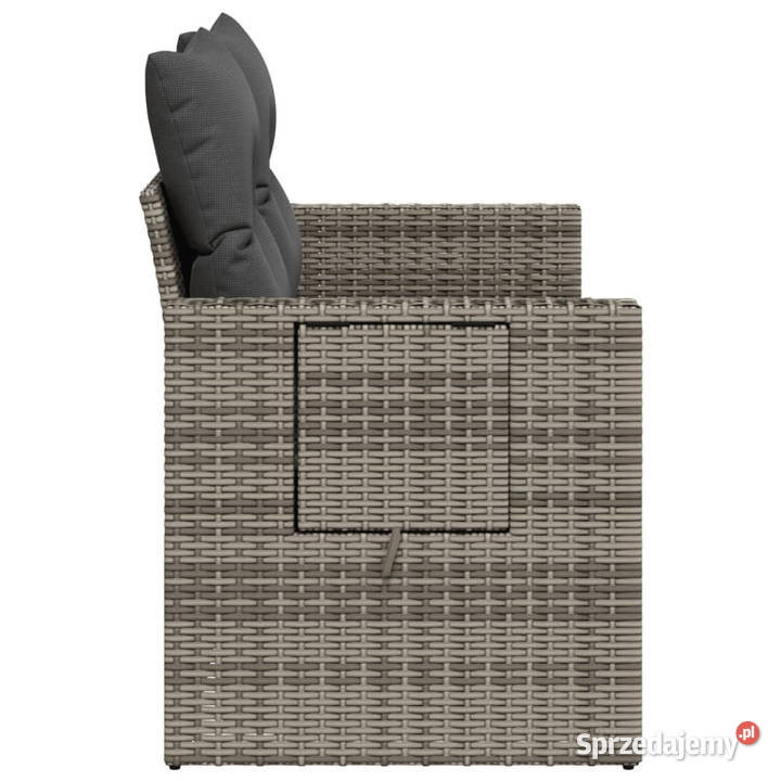 Sofa ogrodowa z poduszkami 2osobowa szara mazowieckie Warszawa