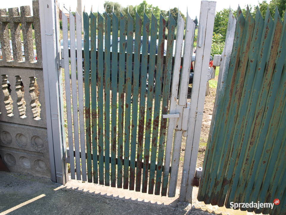 Brama wjazdowa dwu skrzydłowa 470 Furtka 1 m Kalisz sprzedam