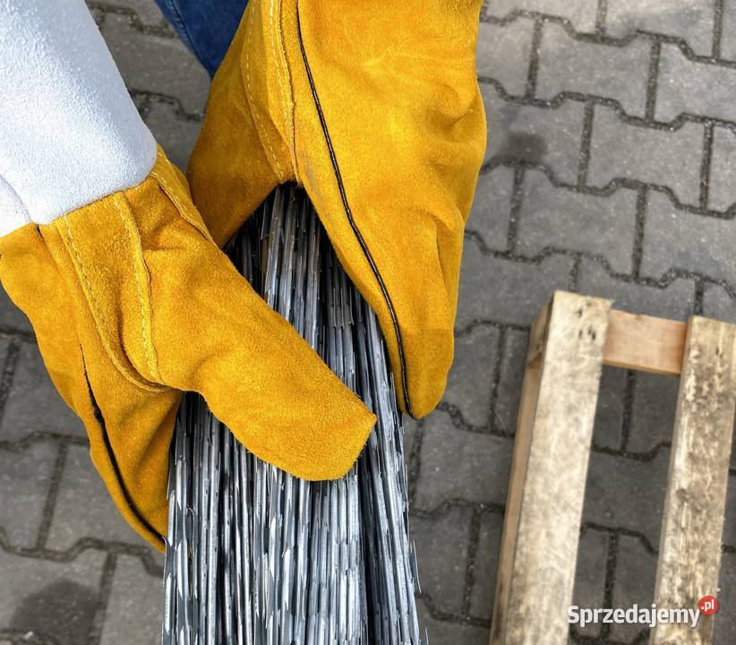 Rękawice ochronne do montażu zasieków drutu Szczecin sprzedam