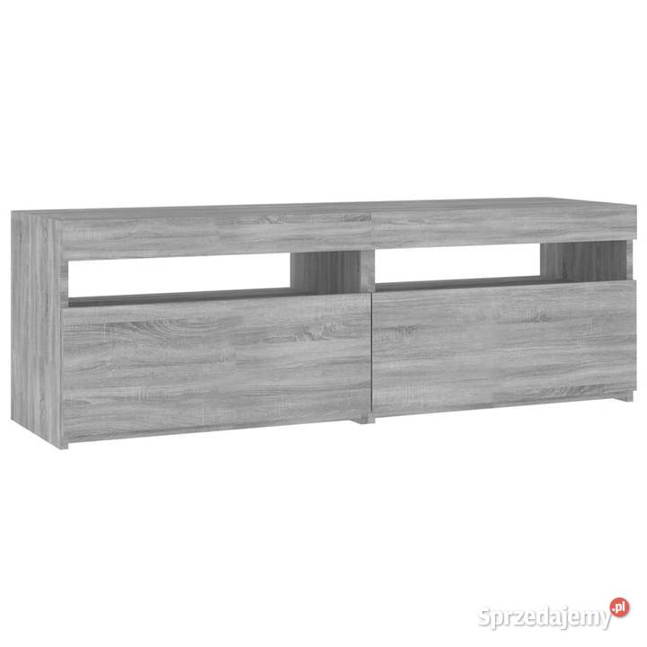 Szafka pod TV z LED szary dąb sonoma 120x35x40 Warszawa
