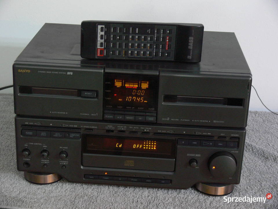 Wieża Sanyo DCFS5 pilot WYSYŁKA podkarpackie Jasło