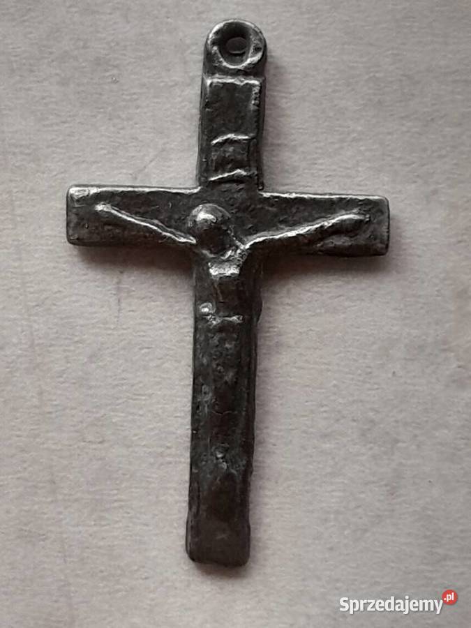 Stare zawieszki dewocjonalia medalik i krzyżyk śląskie Dąbrowa Górnicza