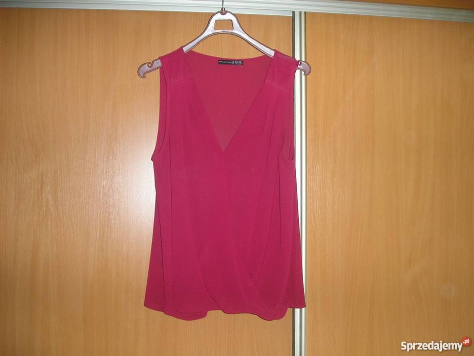 Burgundowa bluzka zakładany przód mgiełka 3840 Słupsk sprzedam