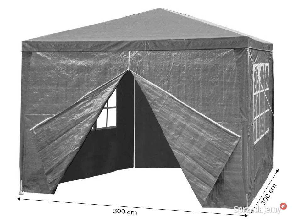 Namiot pawilon ogrodowy handlowy 3x3 m 4 ścianki Smogorzów