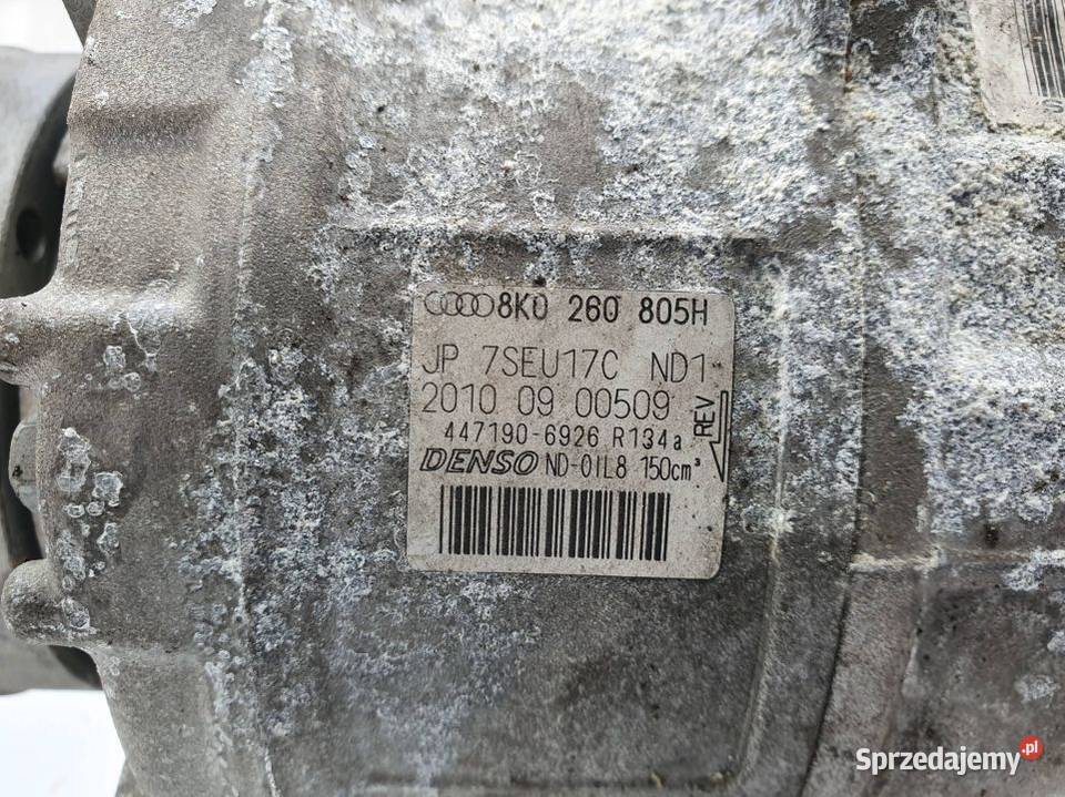 SPRĘŻARKA KLIMATYZACJI AUDI A6 C6 8K0260805H osobowe Lipno