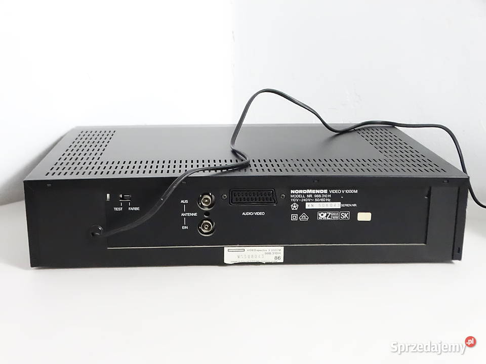 Magnetowid VHS Nordmende Spectra V 1000 M Magnetowidy lubelskie Biłgoraj sprzedam