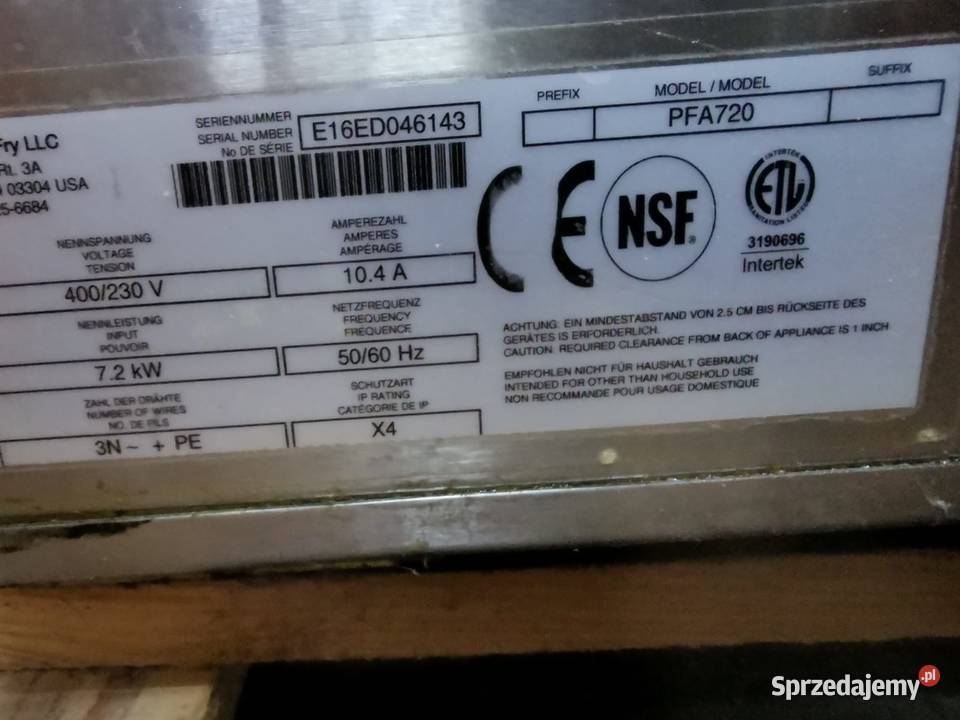 FRY Frytownica elektryczna Gastronomia