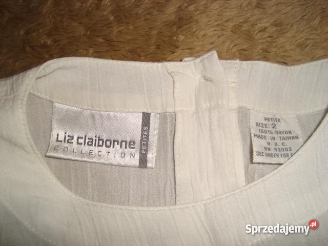 Bluzka biała jedwabna PETITES Liz Claiborne Coll Inny materiał mazowieckie