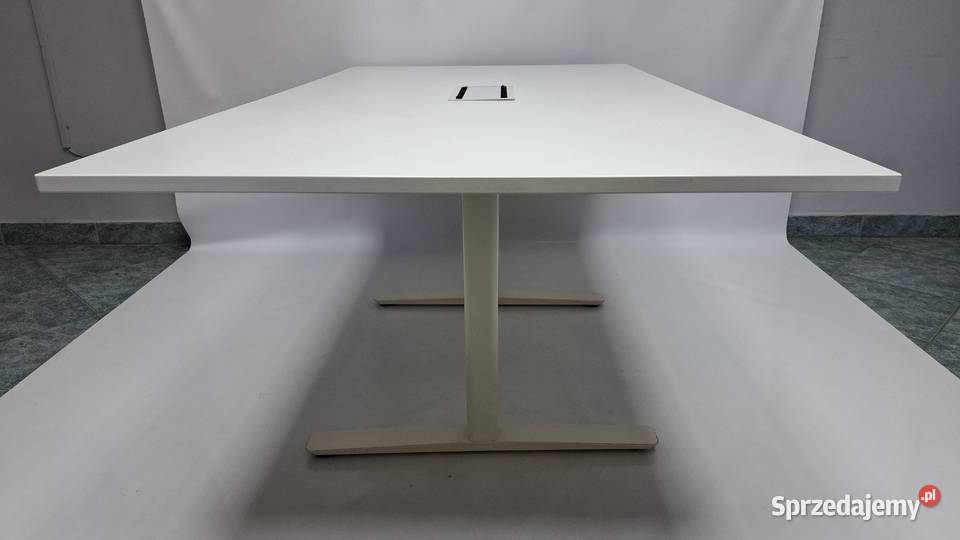 Stół konferencyjny Kinnarps 180x100 biały wielkopolskie Poznań