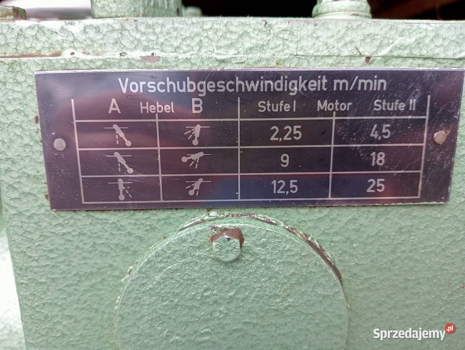 Szlifierka przelotowa Maweg Wejherowo