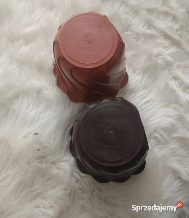 Doniczki na kwiaty zwisające 2 sztuki brązowe Dom i Ogród Krosno