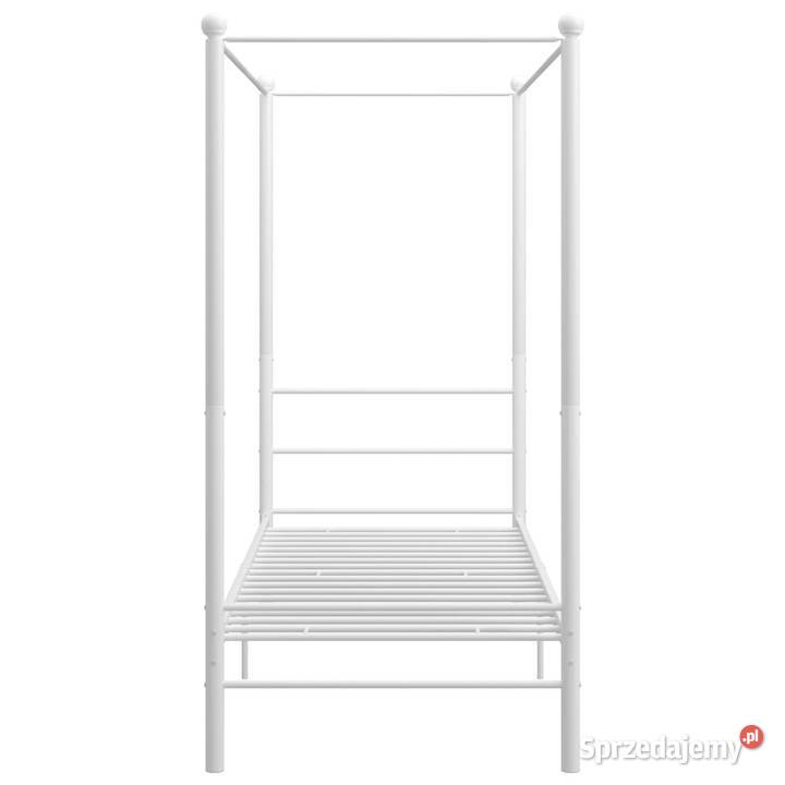Rama łóżka z baldachimem biała metalowa 90 x 200 Warszawa