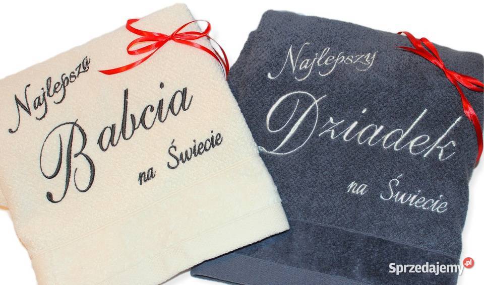Prezent na DZIEŃ BABCI i DZIADKA Ręczniki 550g Akcesoria łazienkowe Akcesoria łazienkowe Grudziądz