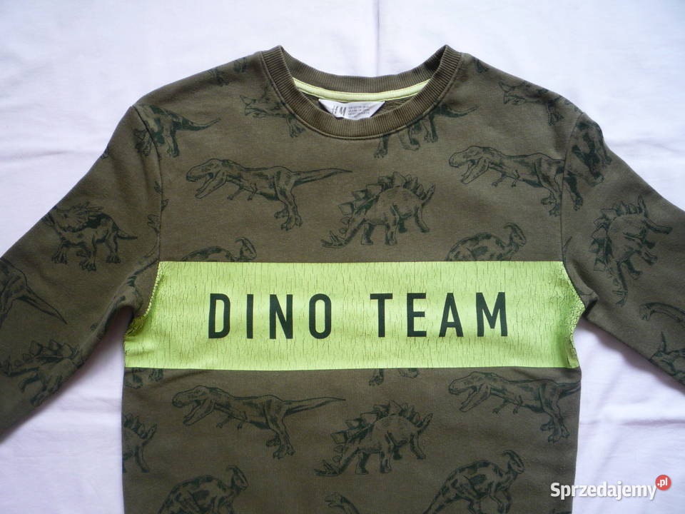 HM 122128 Zielona bluzka bluza Dinozaury Dino Szczecin
