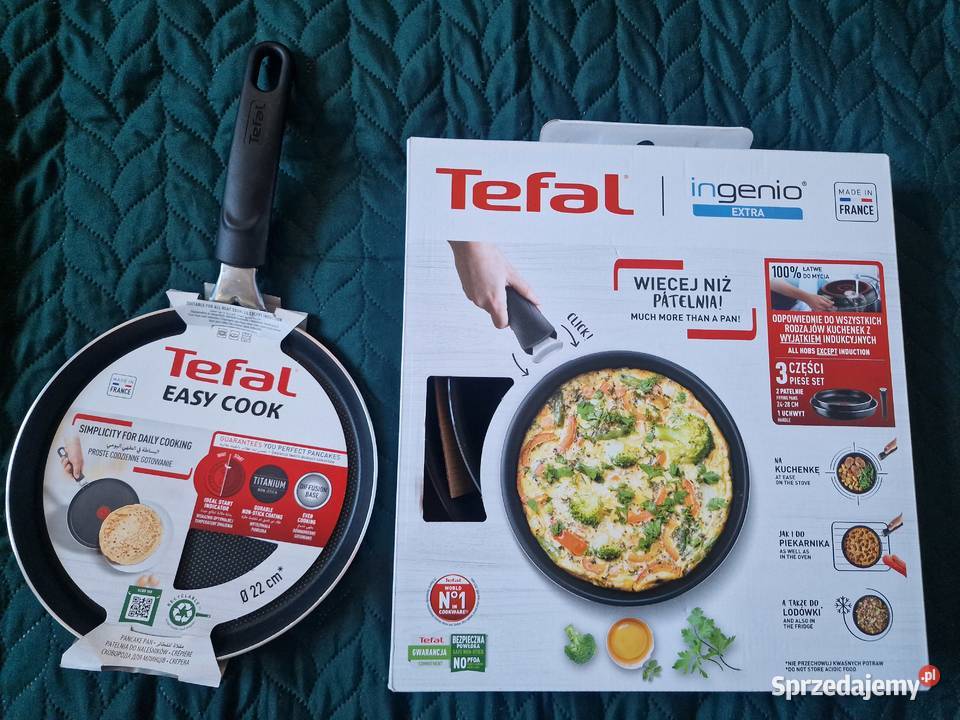NOWY Zestaw patelni TEFAL INGENIO 3 elem TEFAL dolnośląskie Wrocław
